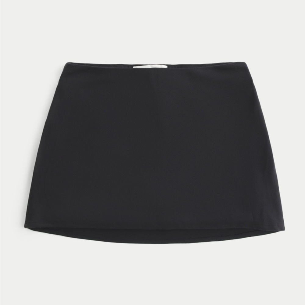 NWT Hollister Black High Rise A Line Mini Skirt - XXS NEW